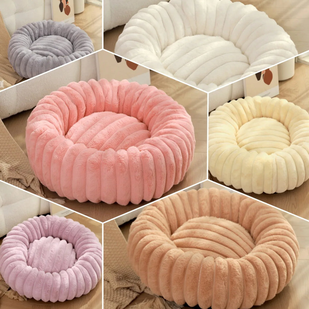 Soft Round Pillow Pet Bed-5