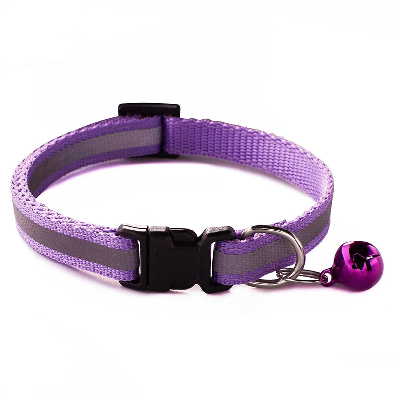 Reflective Striped Pet Collar-11
