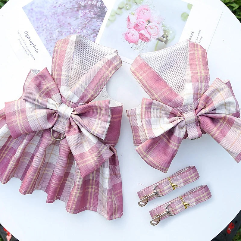 Sweet Bow-knot Pet Harness-5