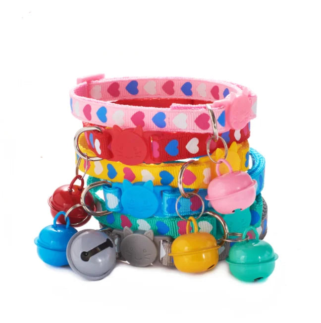 Adjustable Cat Paw Print Pet Collar-6