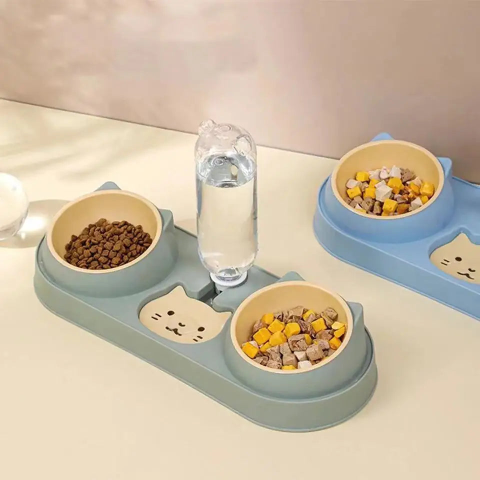 Automatic Cat Food & Water Feeder-4