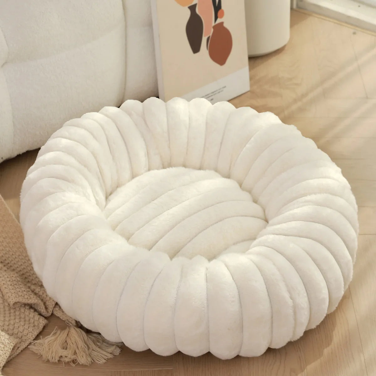 Soft Round Pillow Pet Bed-16