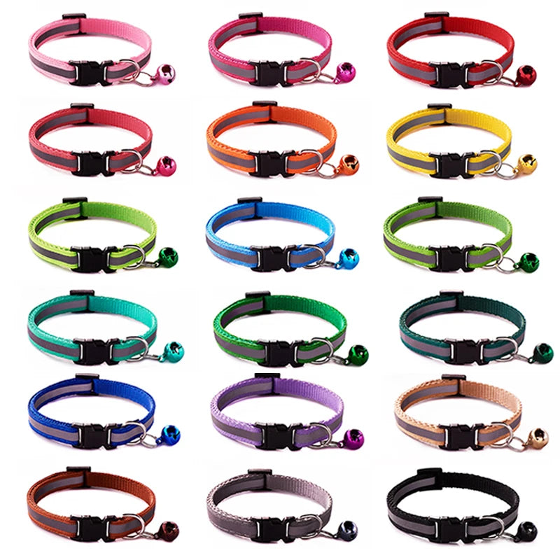 Reflective Striped Pet Collar-1