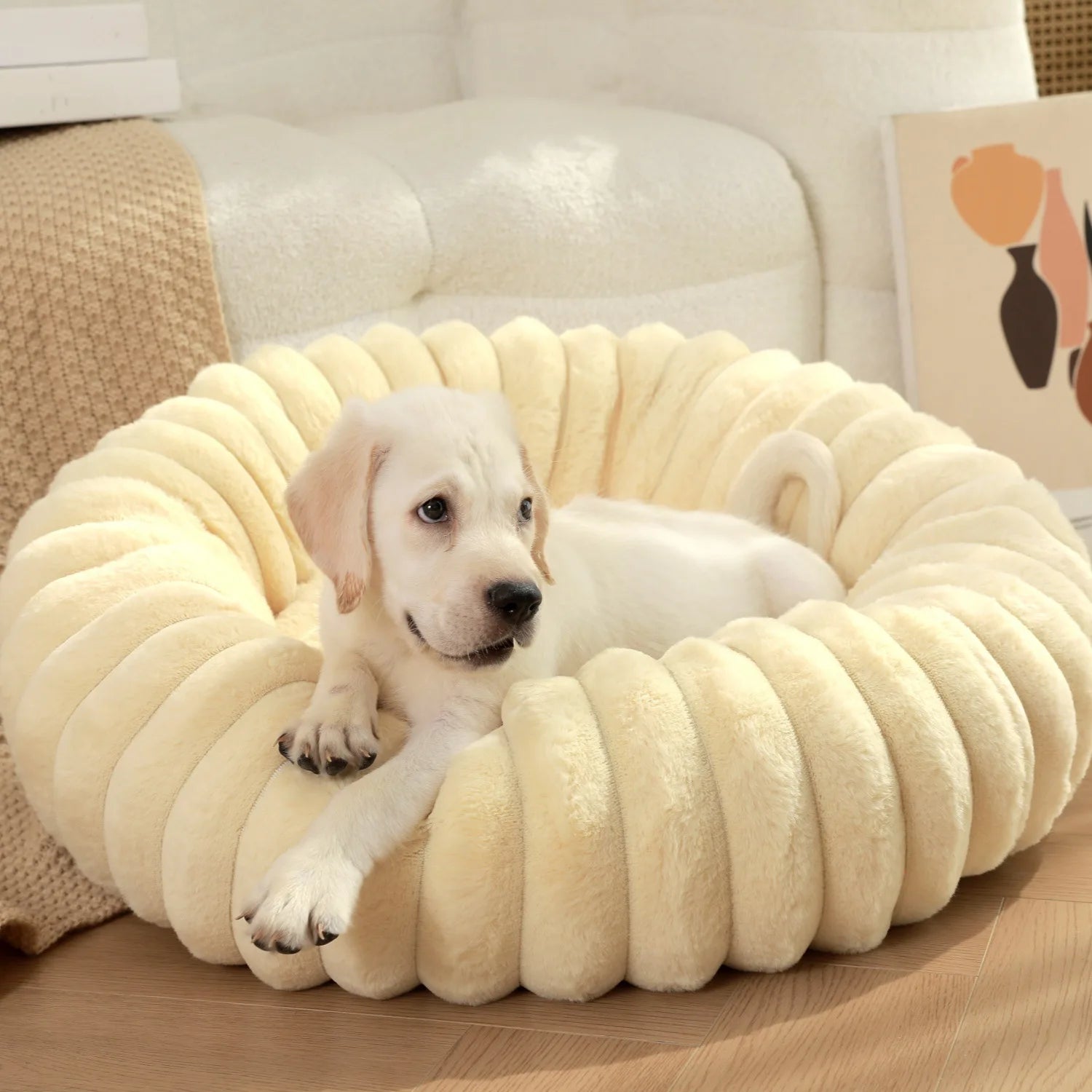 Soft Round Pillow Pet Bed-0