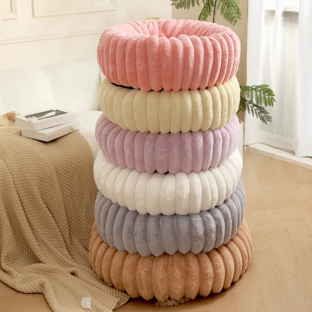 Soft Round Pillow Pet Bed-3