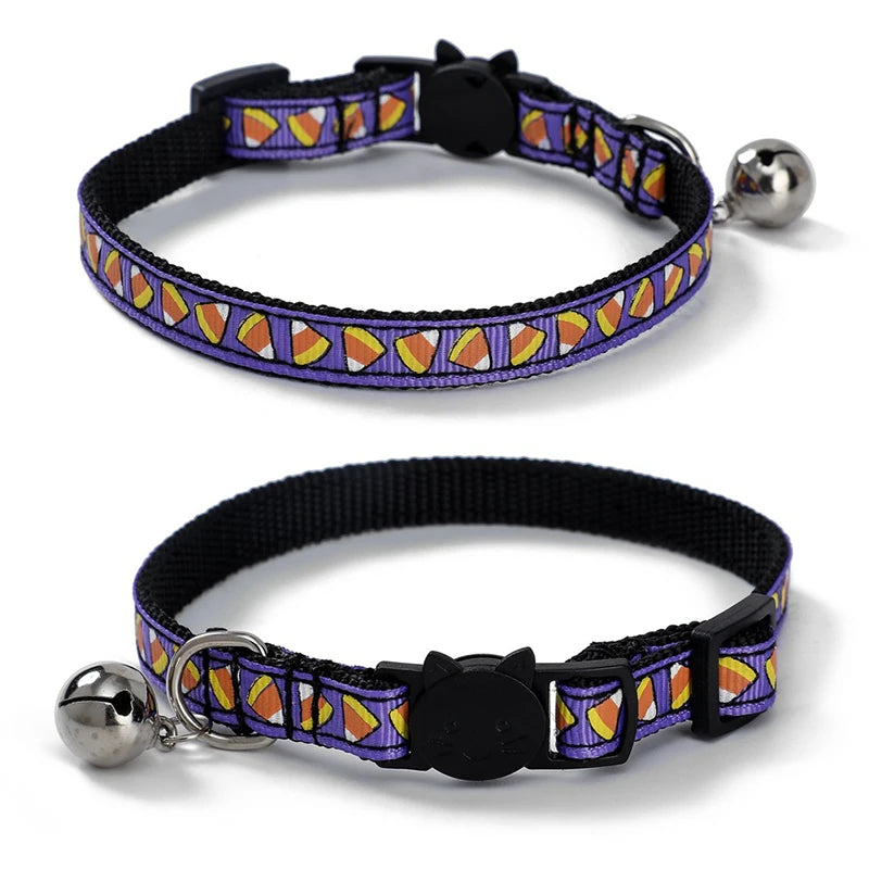 Adjustable Cat Paw Print Pet Collar-8