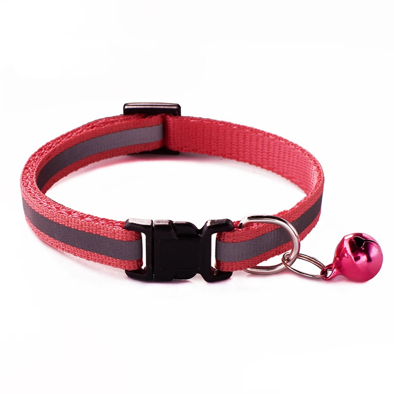 Reflective Striped Pet Collar-6