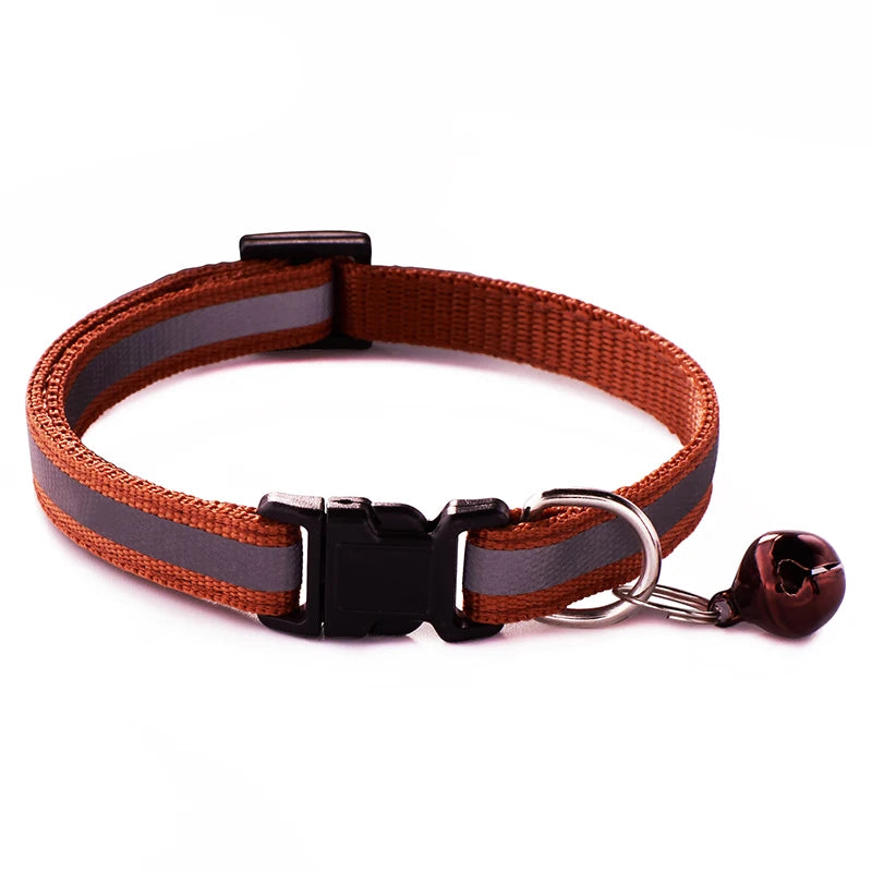 Reflective Striped Pet Collar-10