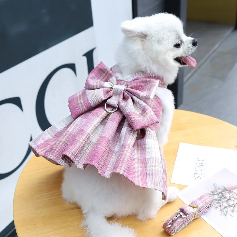 Sweet Bow-knot Pet Harness-4
