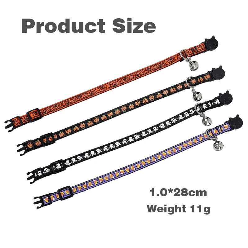Adjustable Cat Paw Print Pet Collar-5