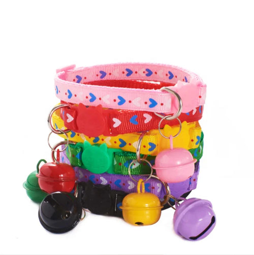 Adjustable Cat Paw Print Pet Collar-1