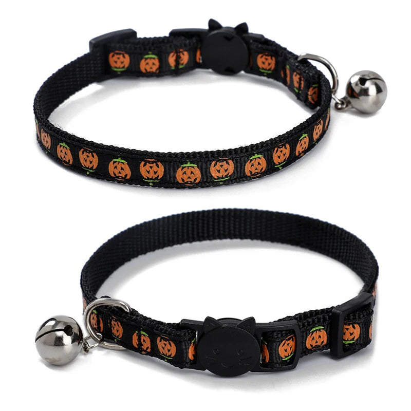 Adjustable Cat Paw Print Pet Collar-3