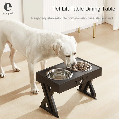 Adjustable Raised Dog Bowl Stand-1