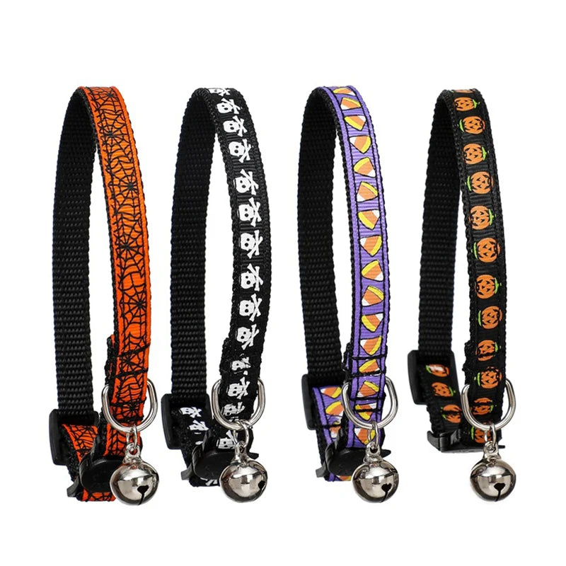 Adjustable Cat Paw Print Pet Collar-1