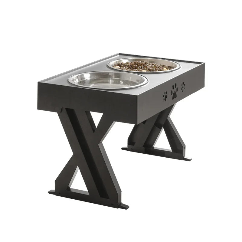 Adjustable Raised Dog Bowl Stand-0