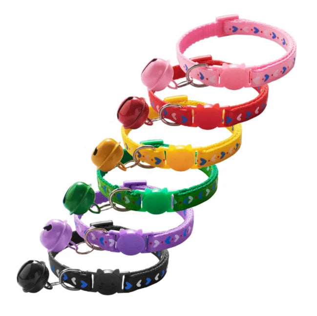 Adjustable Cat Paw Print Pet Collar-2