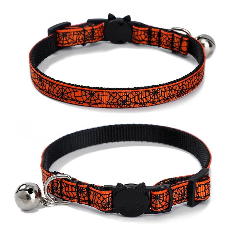 Adjustable Cat Paw Print Pet Collar-2