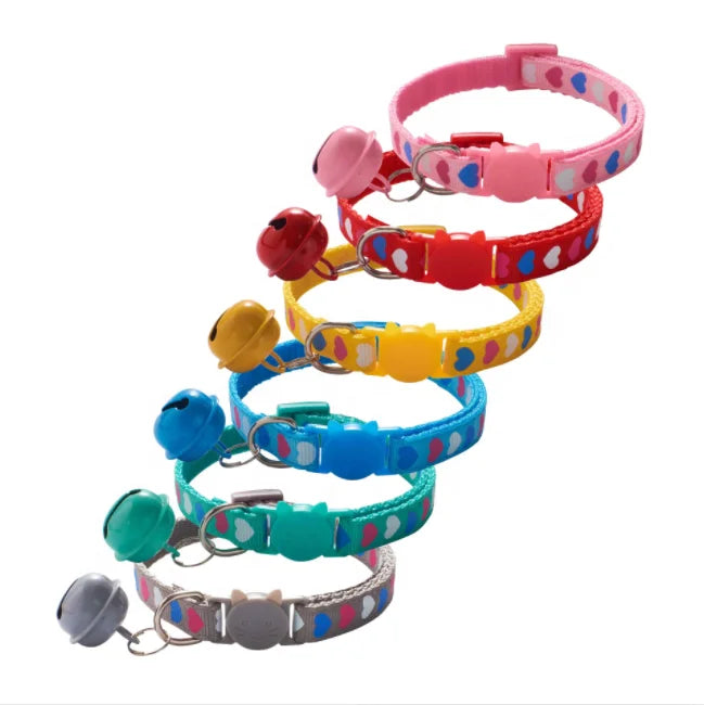 Adjustable Cat Paw Print Pet Collar-4