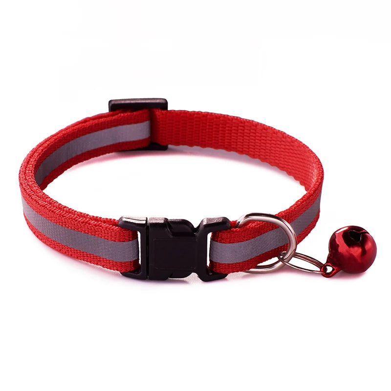 Reflective Striped Pet Collar-5