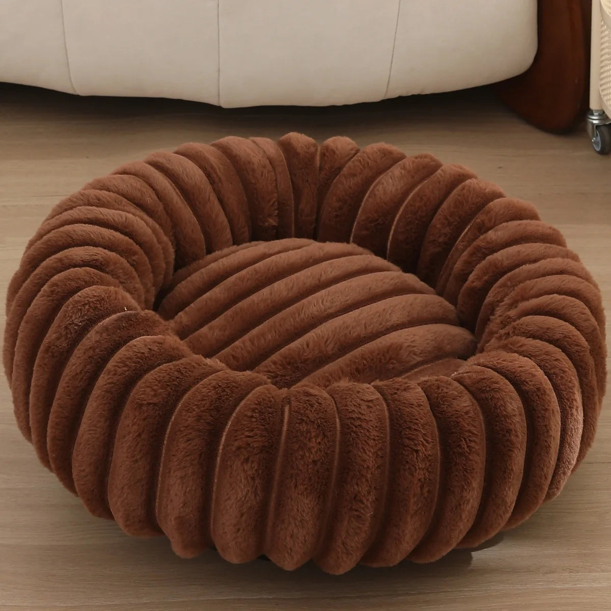Soft Round Pillow Pet Bed-12