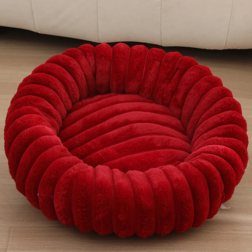 Soft Round Pillow Pet Bed-11
