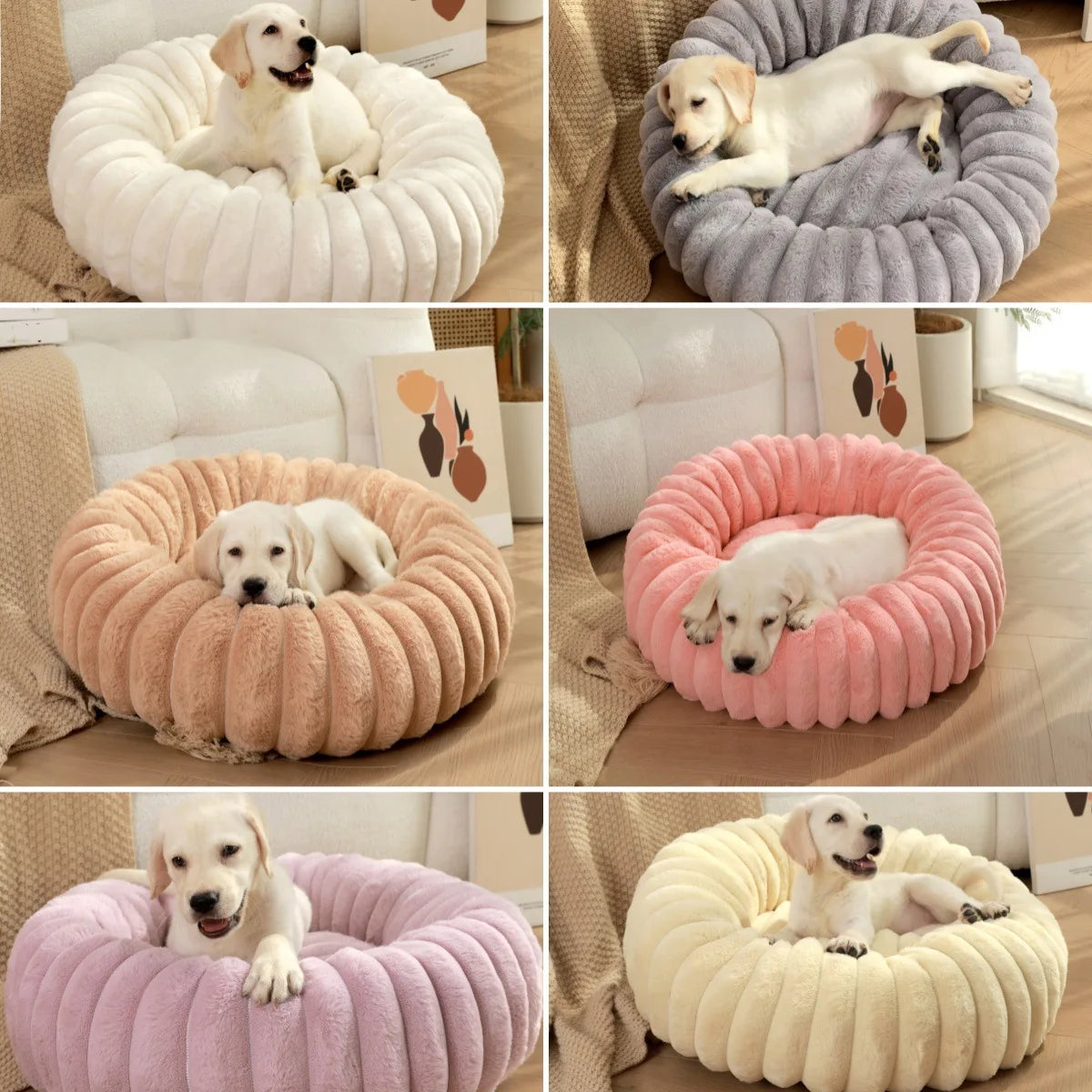 Soft Round Pillow Pet Bed-2