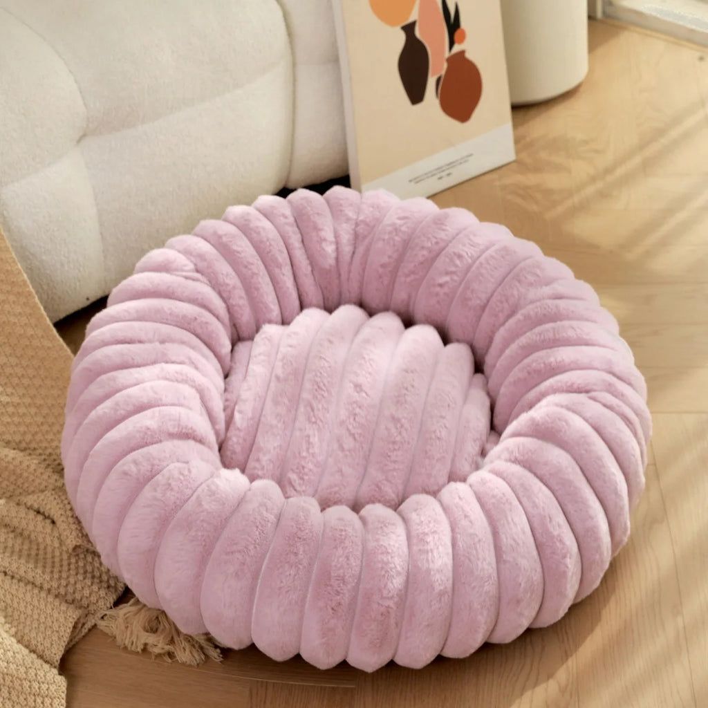 Soft Round Pillow Pet Bed-10