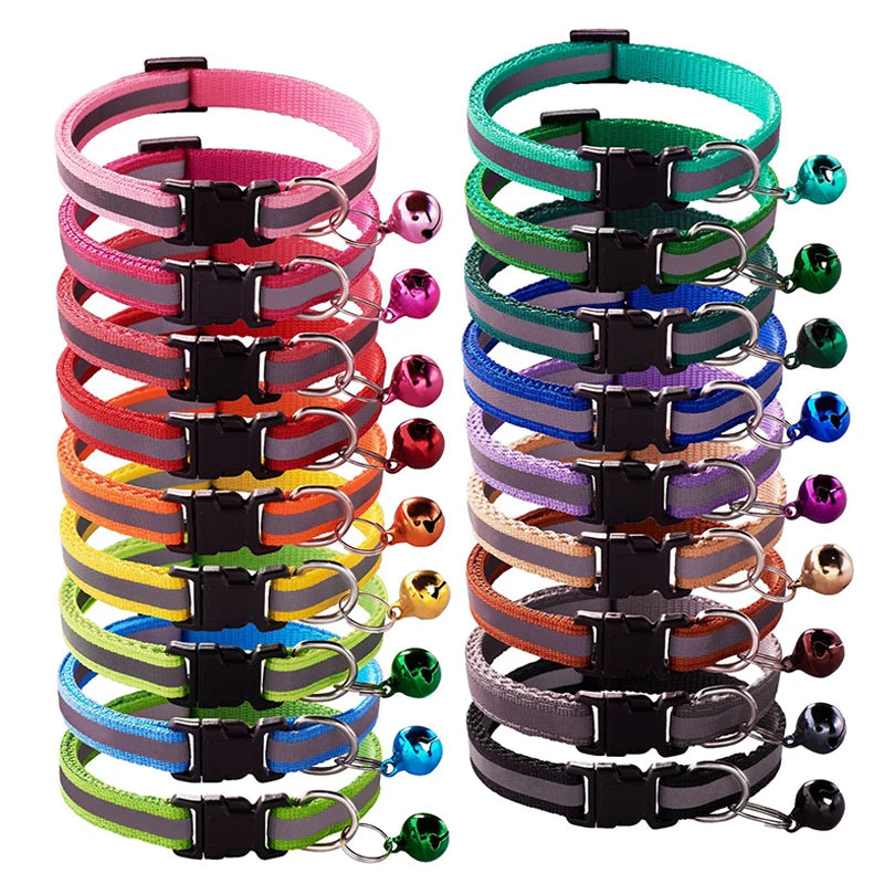 Reflective Striped Pet Collar-0