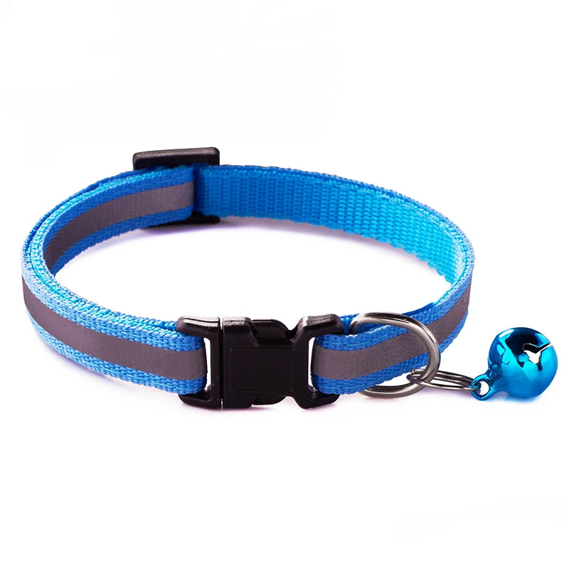 Reflective Striped Pet Collar-13