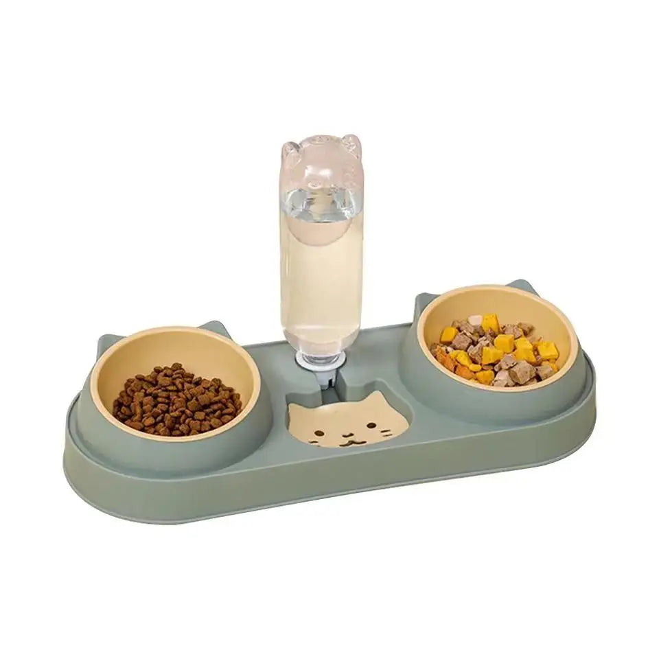 Automatic Cat Food & Water Feeder-2