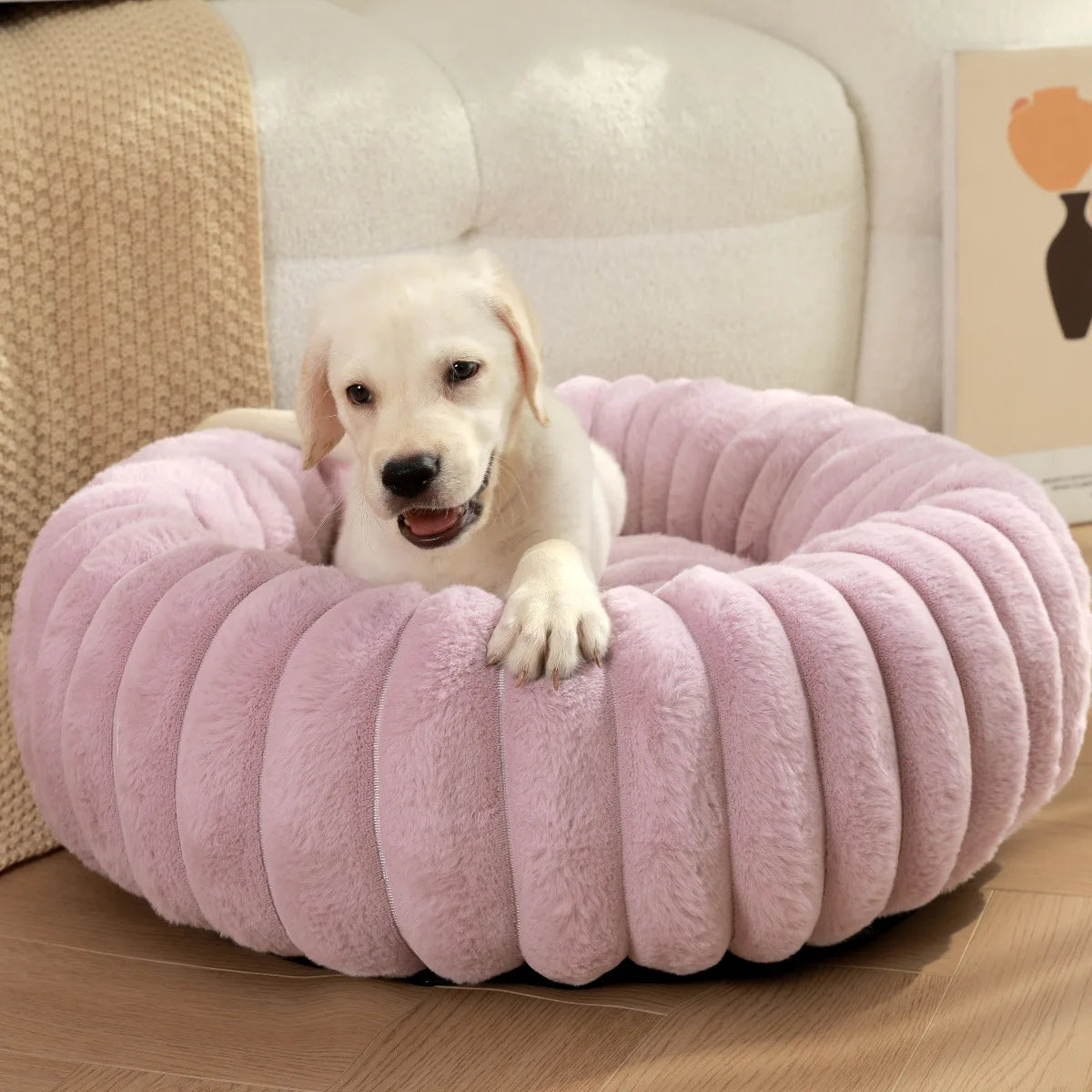 Soft Round Pillow Pet Bed-1