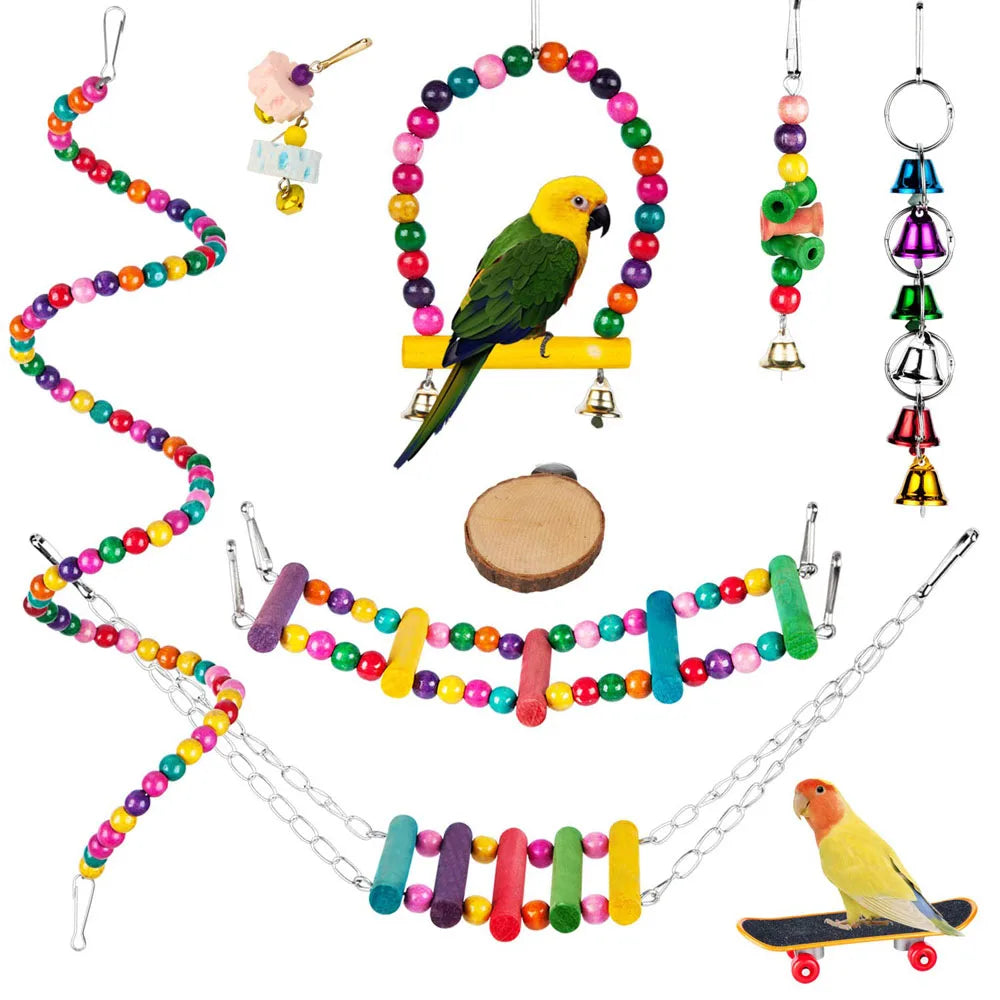 9-Piece Parrot Toy Set-3