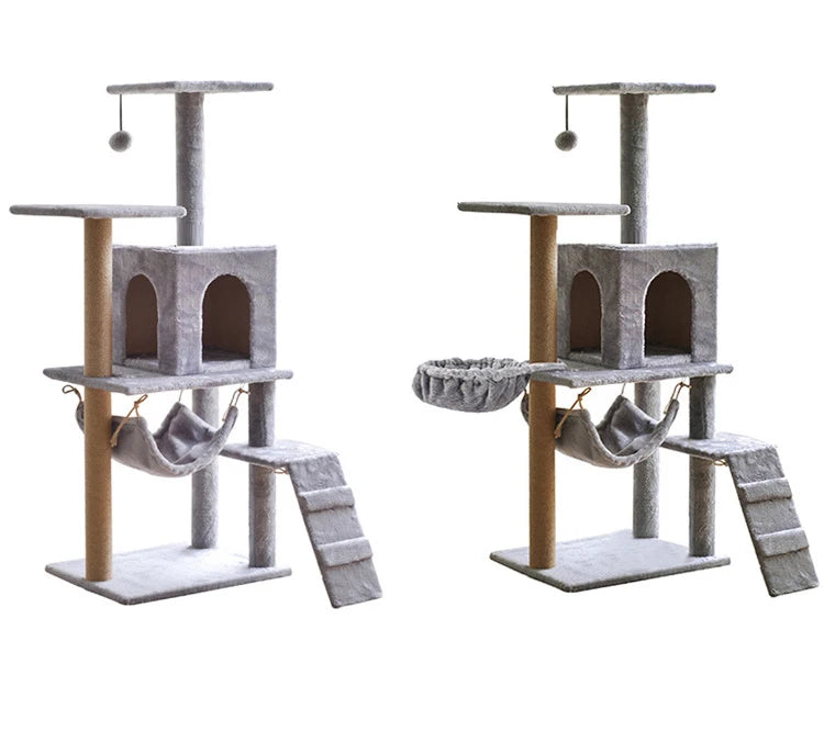 Cat Tree Condo with Sisal Scratching Post-3