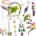 8-Piece Bird Swing & Toy Set-4