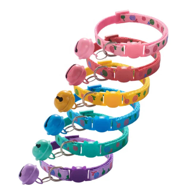 Adjustable Cat Paw Print Pet Collar-0